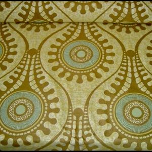 Retro Adorn Khaki Mid Century Modern Fabric
